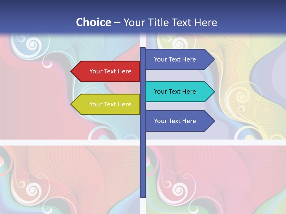 Colorful Decorative Flower PowerPoint Template