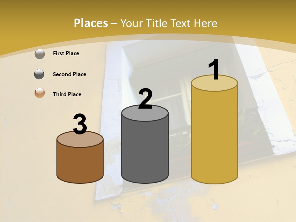 Geranium Front Wall PowerPoint Template