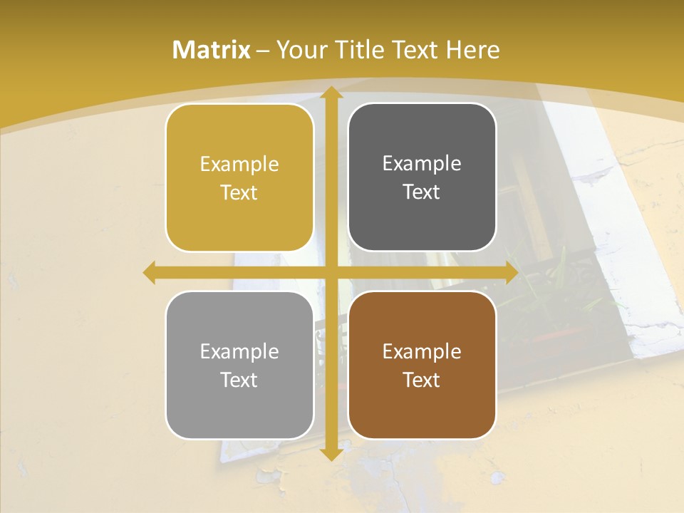 Geranium Front Wall PowerPoint Template