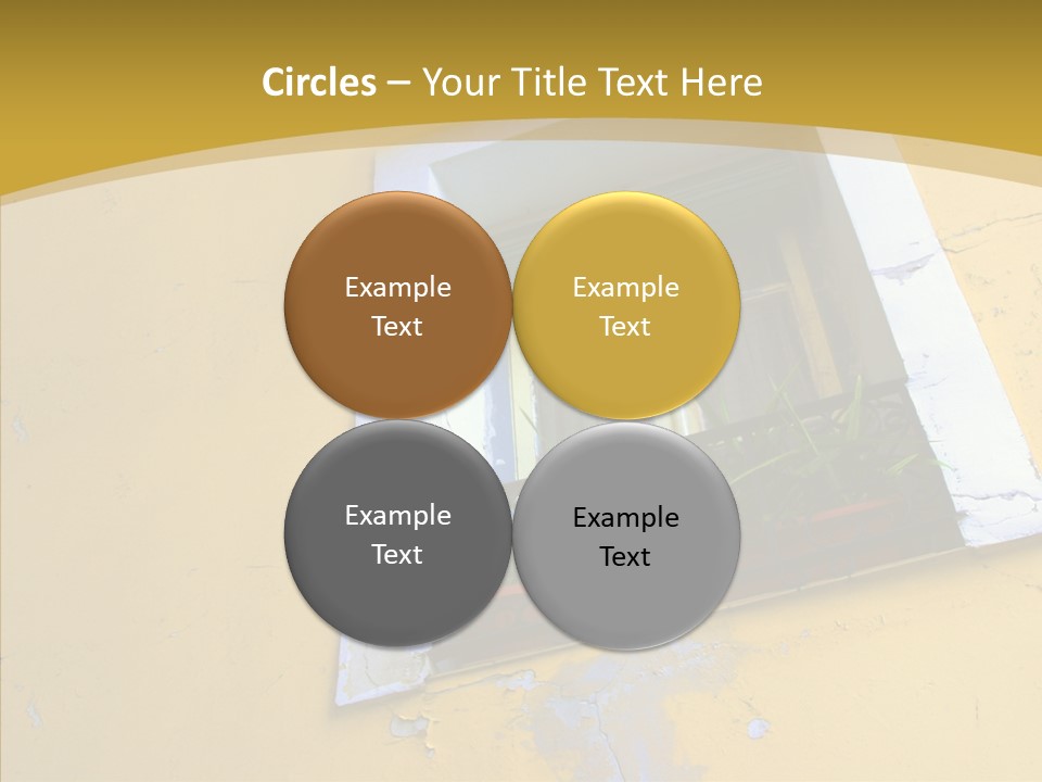 Geranium Front Wall PowerPoint Template