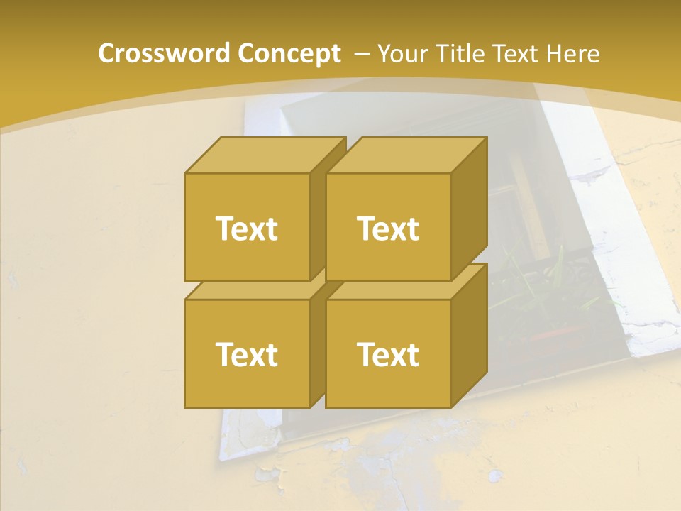 Geranium Front Wall PowerPoint Template