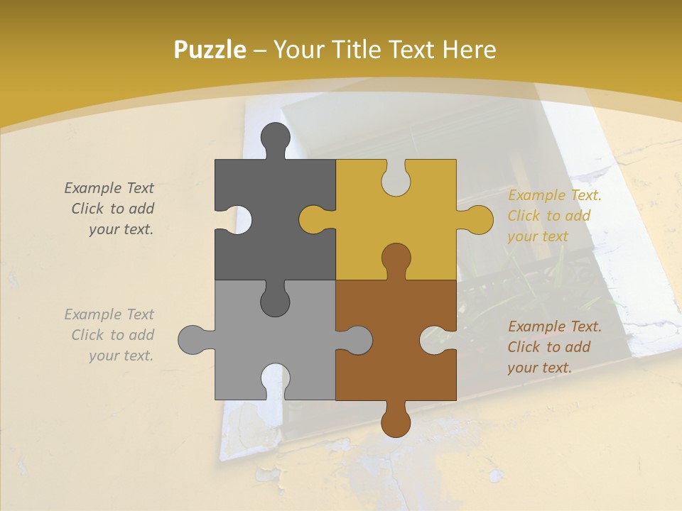 Geranium Front Wall PowerPoint Template