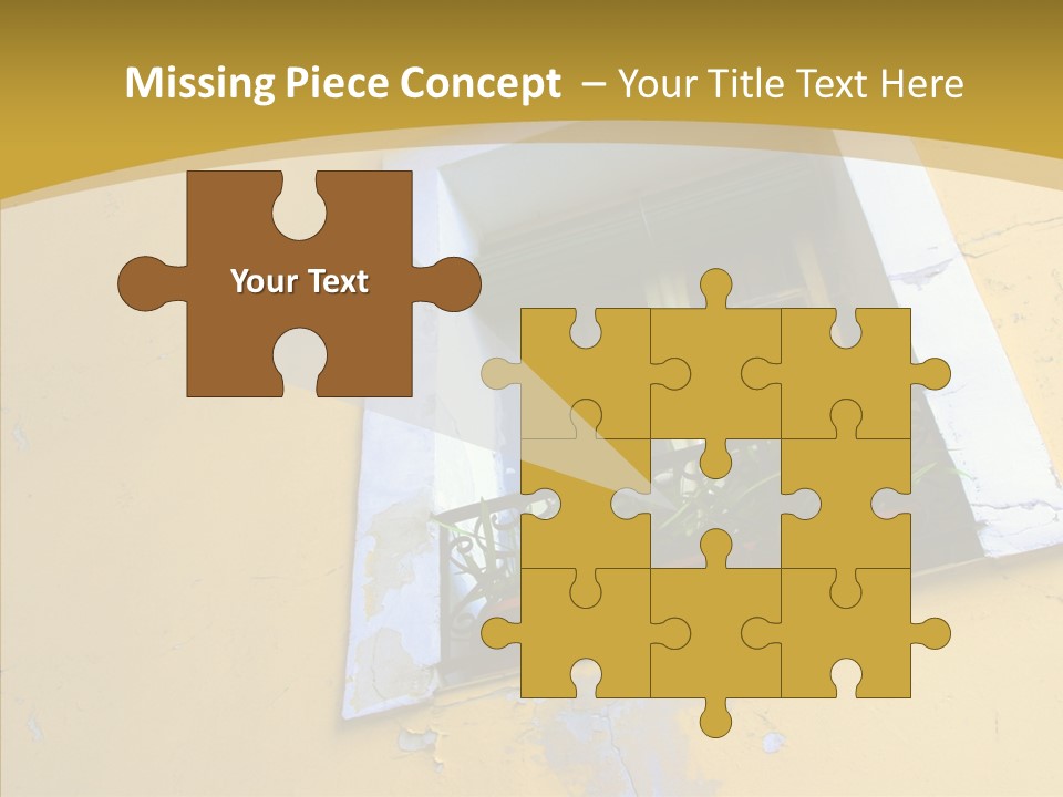 Geranium Front Wall PowerPoint Template