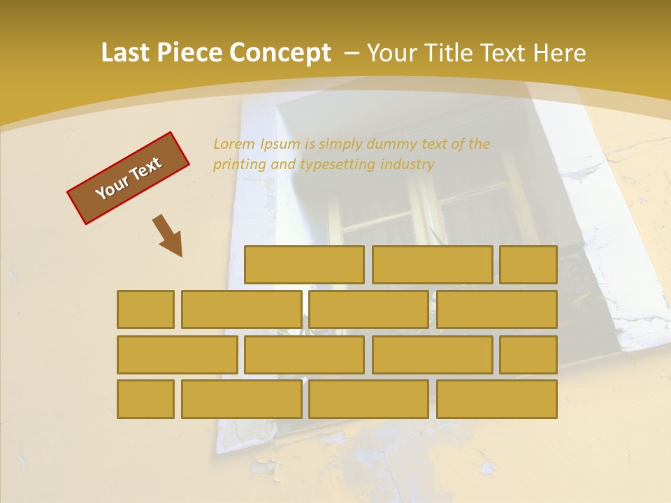 Geranium Front Wall PowerPoint Template