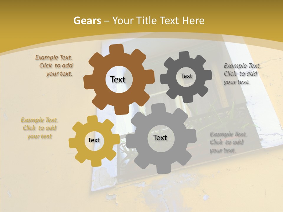 Geranium Front Wall PowerPoint Template