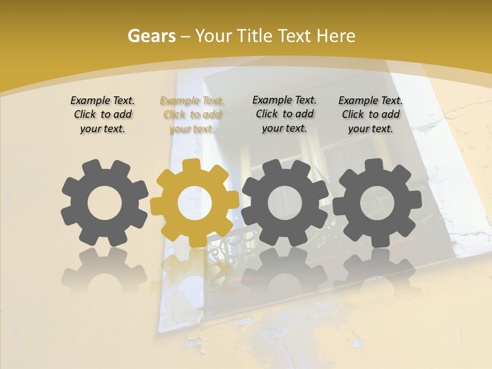 Geranium Front Wall PowerPoint Template