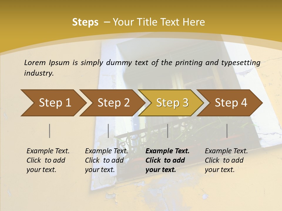 Geranium Front Wall PowerPoint Template