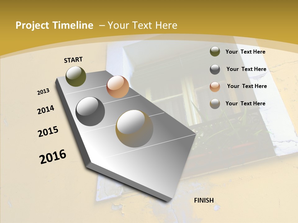 Geranium Front Wall PowerPoint Template