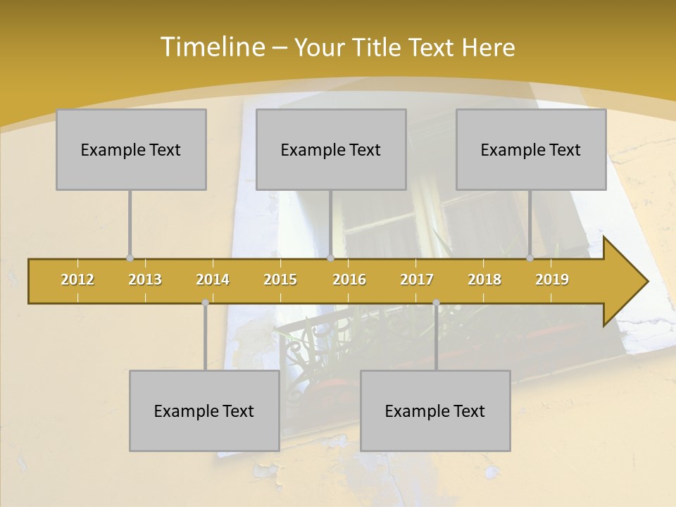 Geranium Front Wall PowerPoint Template