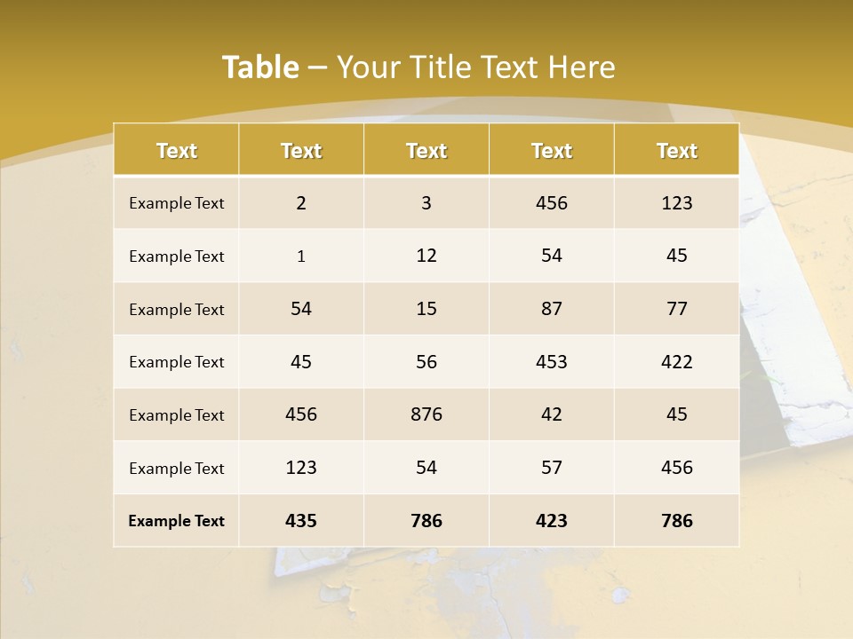 Geranium Front Wall PowerPoint Template
