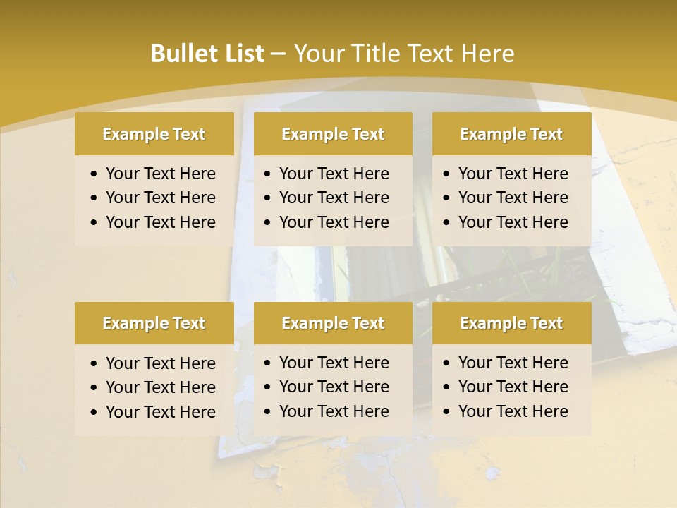 Geranium Front Wall PowerPoint Template