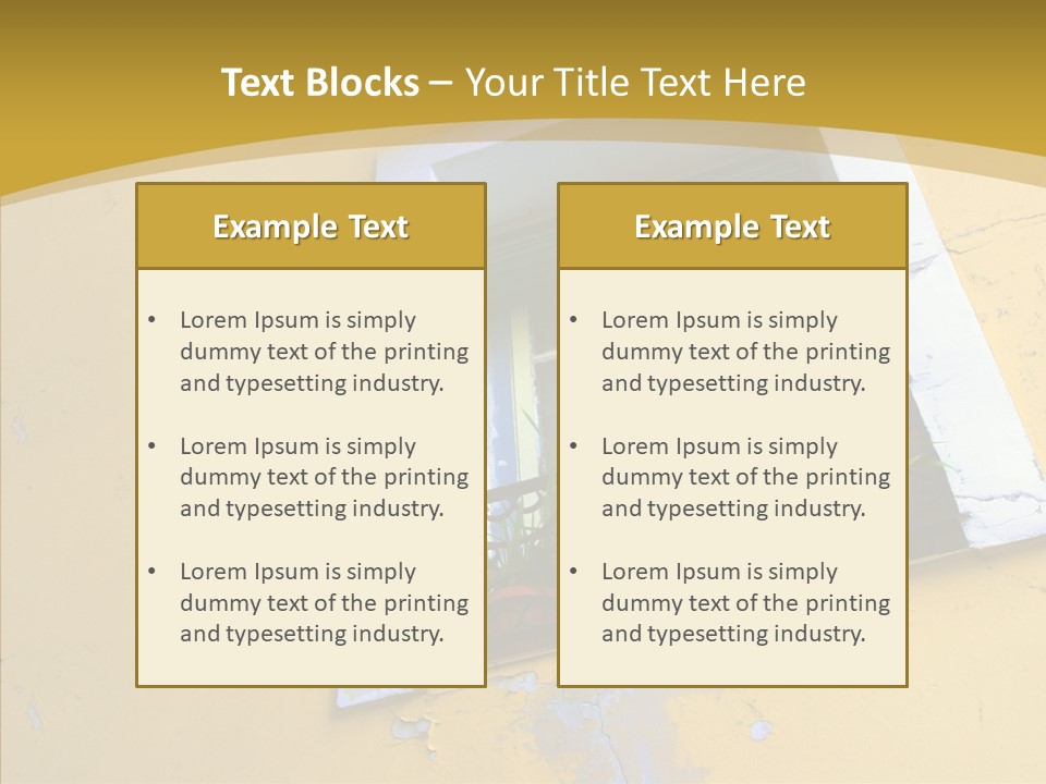 Geranium Front Wall PowerPoint Template