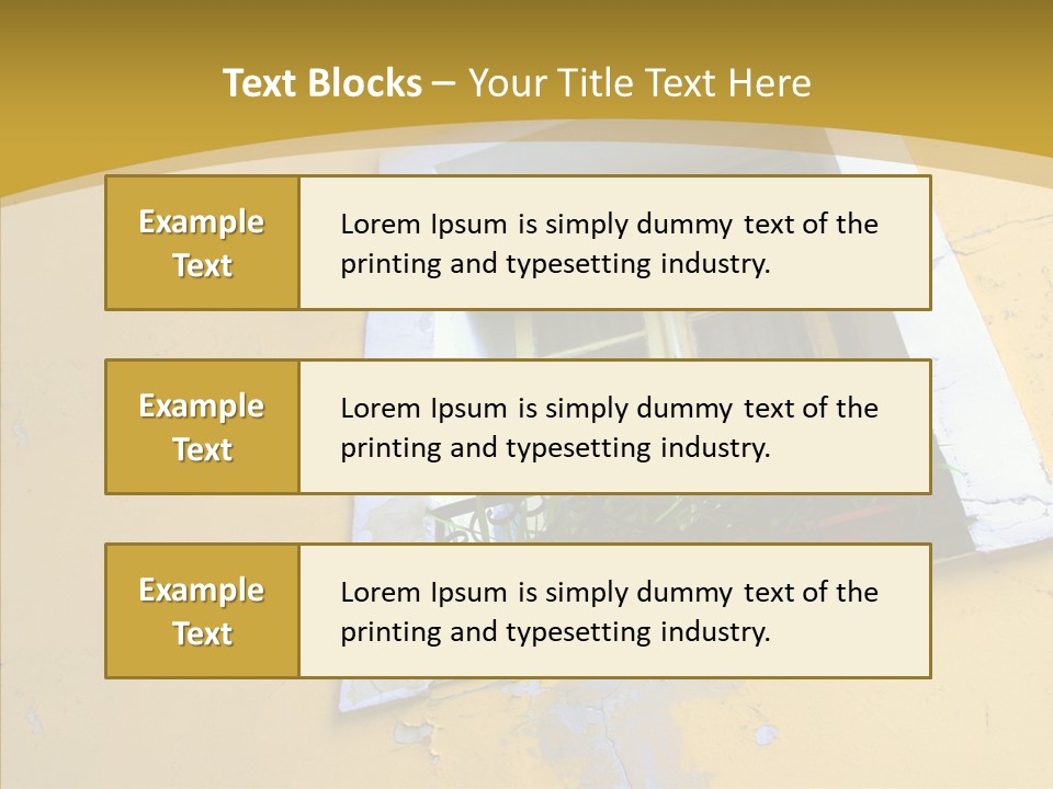 Geranium Front Wall PowerPoint Template