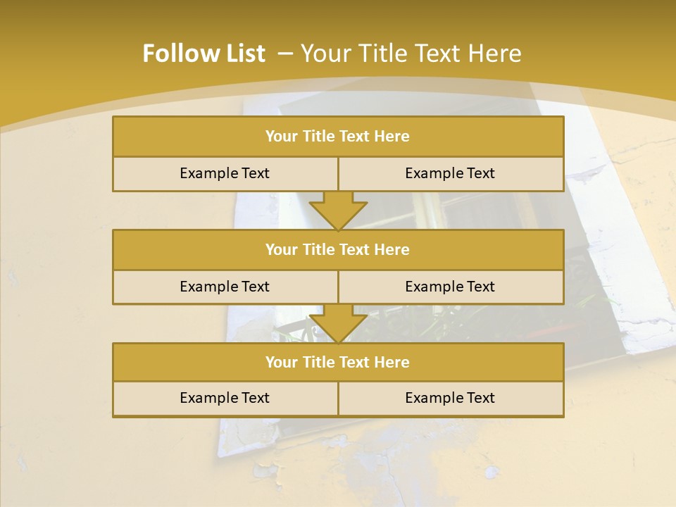 Geranium Front Wall PowerPoint Template