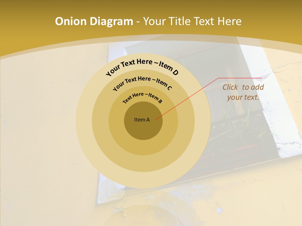 Geranium Front Wall PowerPoint Template