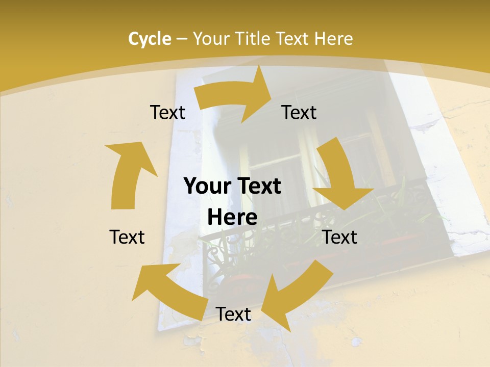 Geranium Front Wall PowerPoint Template