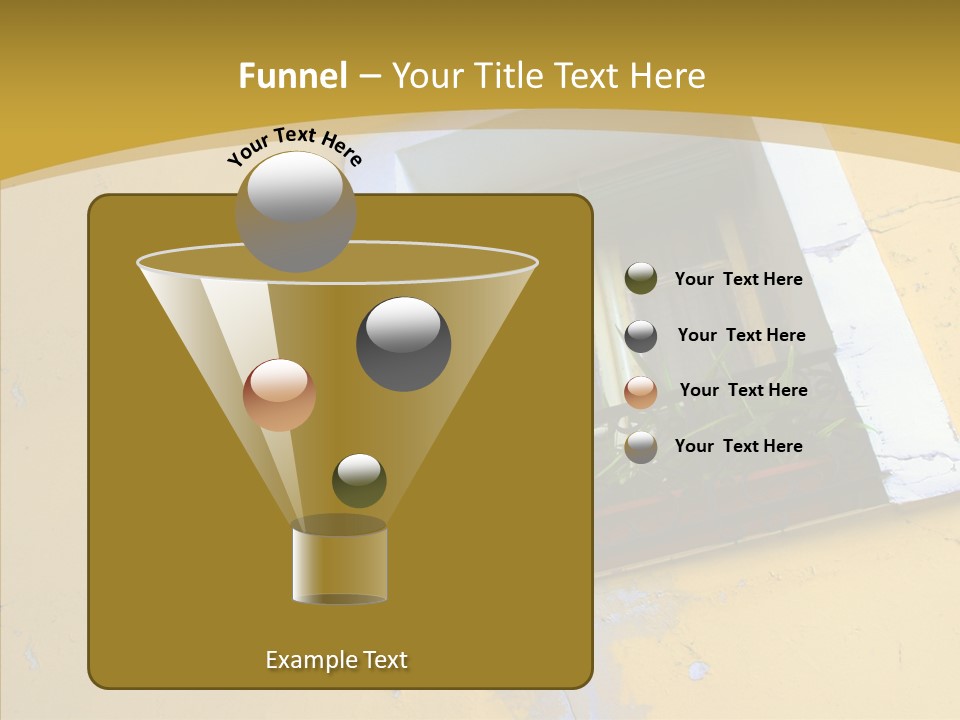 Geranium Front Wall PowerPoint Template