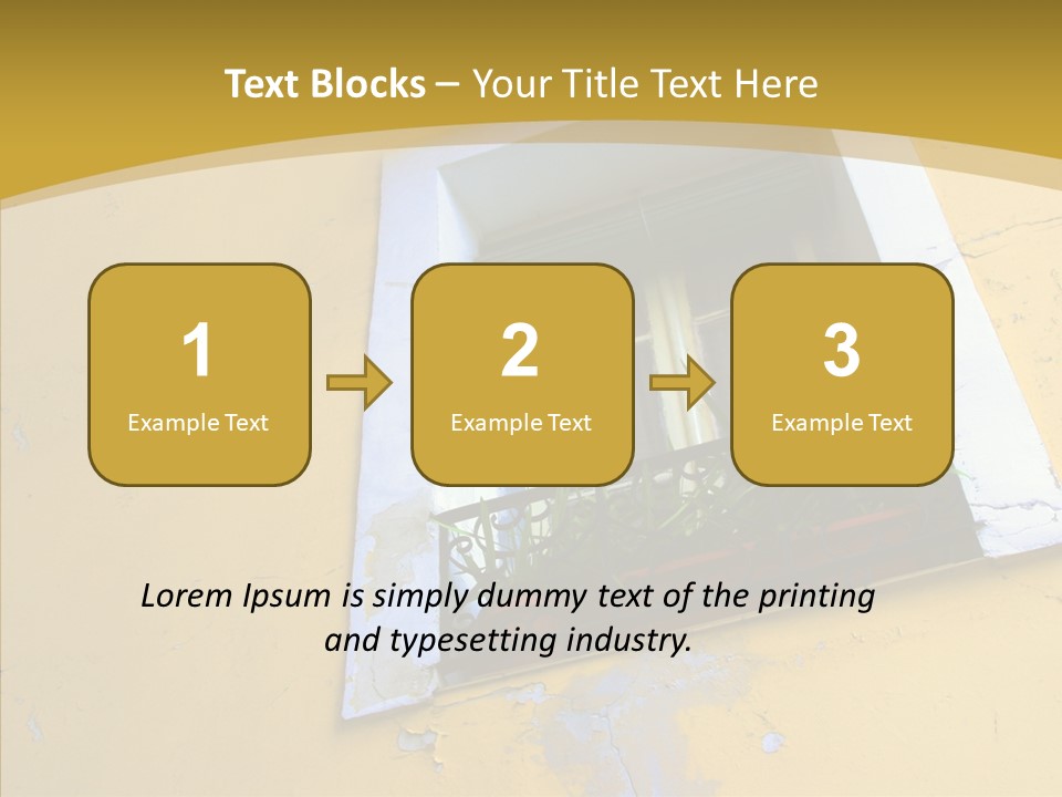 Geranium Front Wall PowerPoint Template