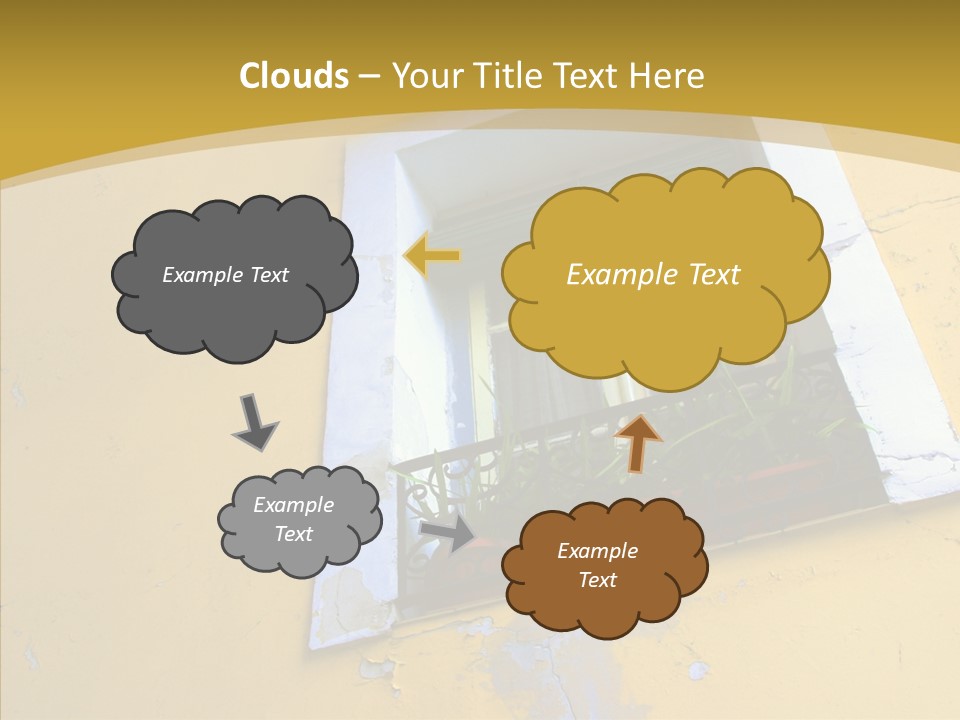 Geranium Front Wall PowerPoint Template