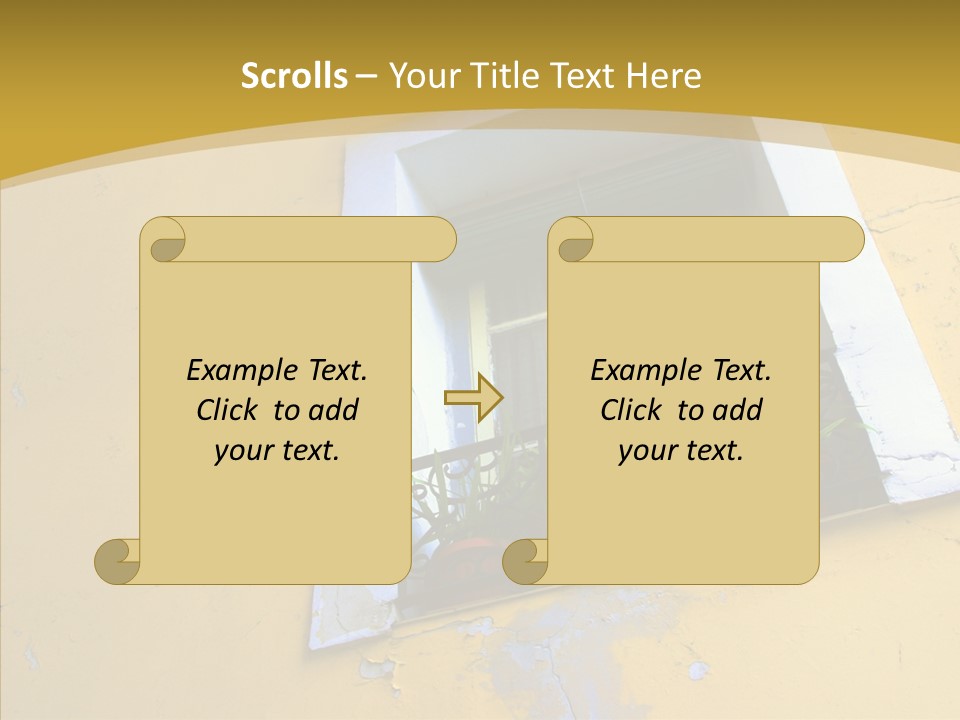 Geranium Front Wall PowerPoint Template