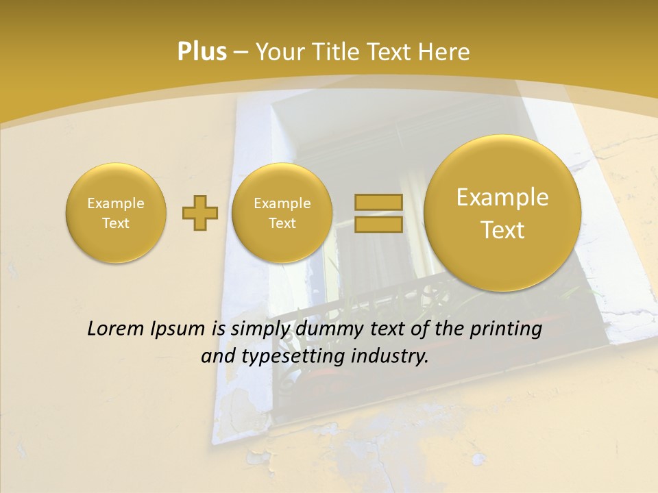 Geranium Front Wall PowerPoint Template