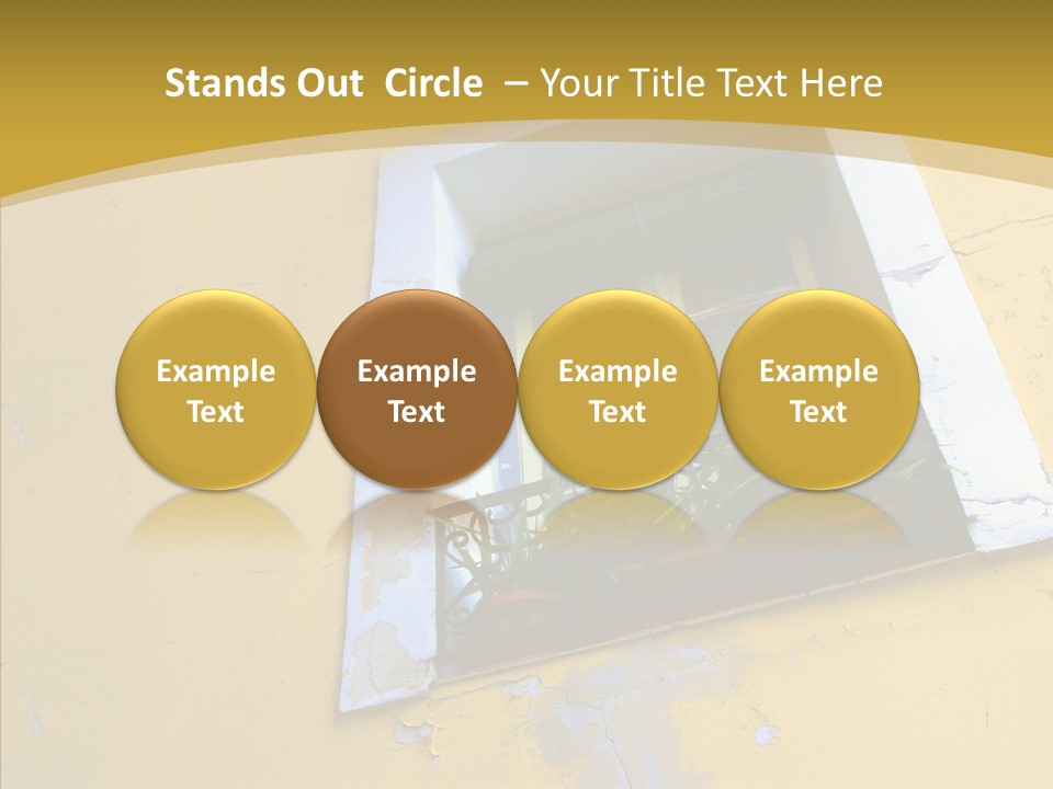 Geranium Front Wall PowerPoint Template