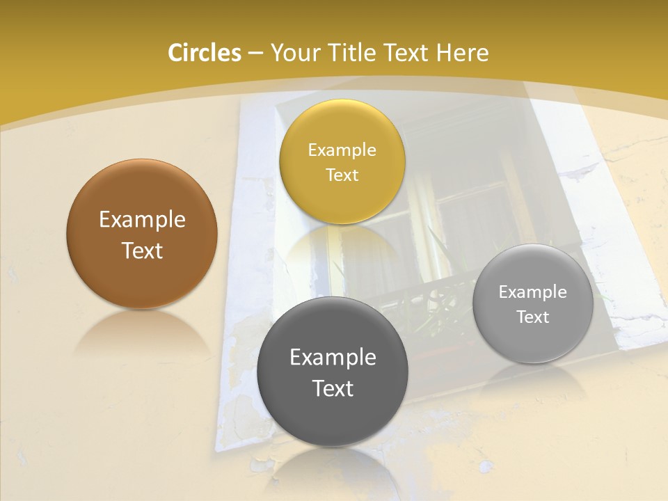 Geranium Front Wall PowerPoint Template