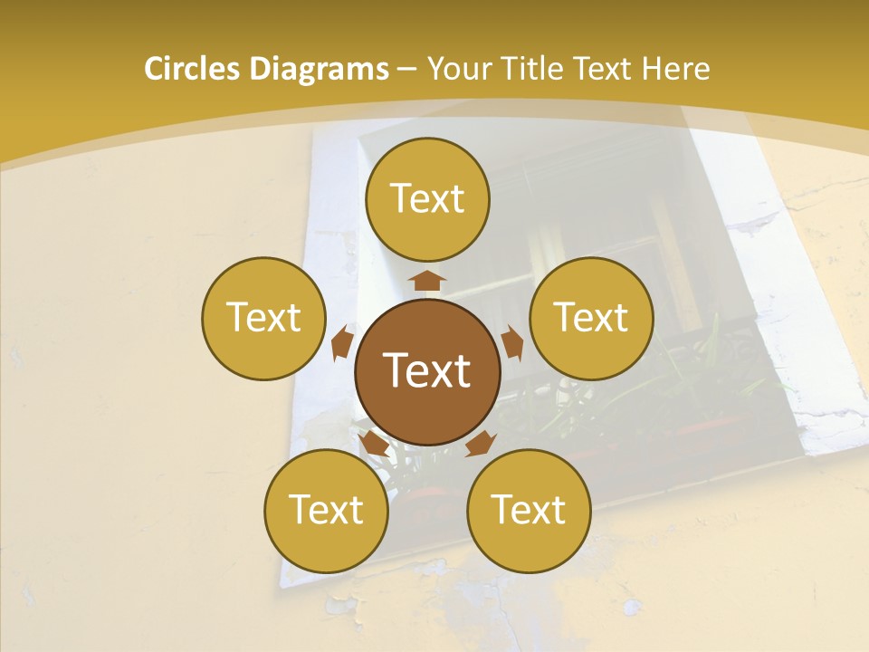 Geranium Front Wall PowerPoint Template