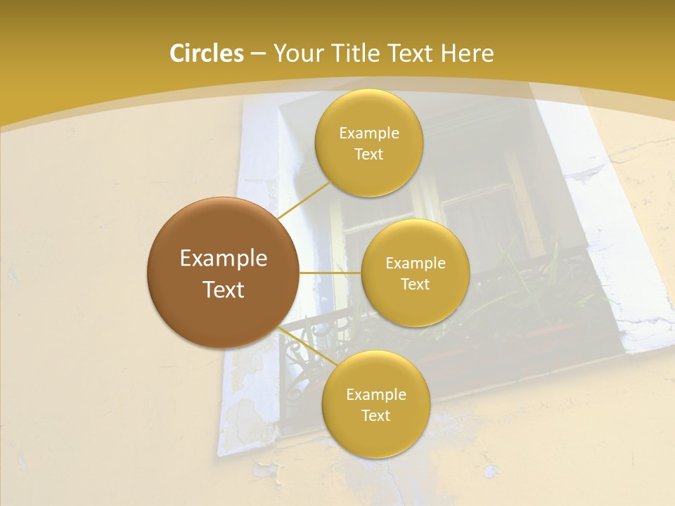 Geranium Front Wall PowerPoint Template