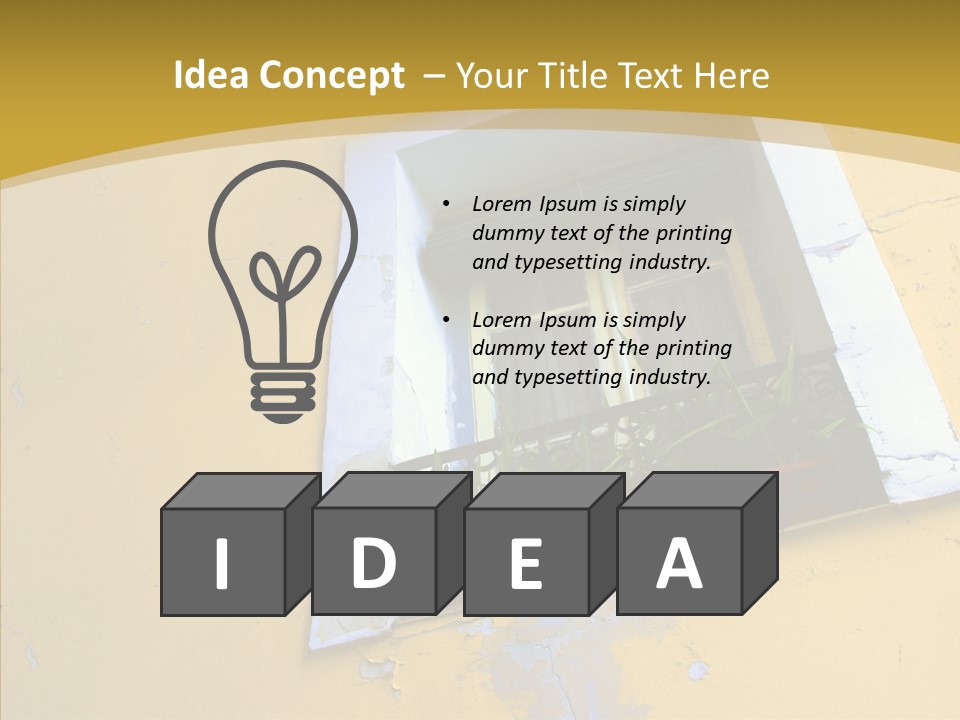 Geranium Front Wall PowerPoint Template