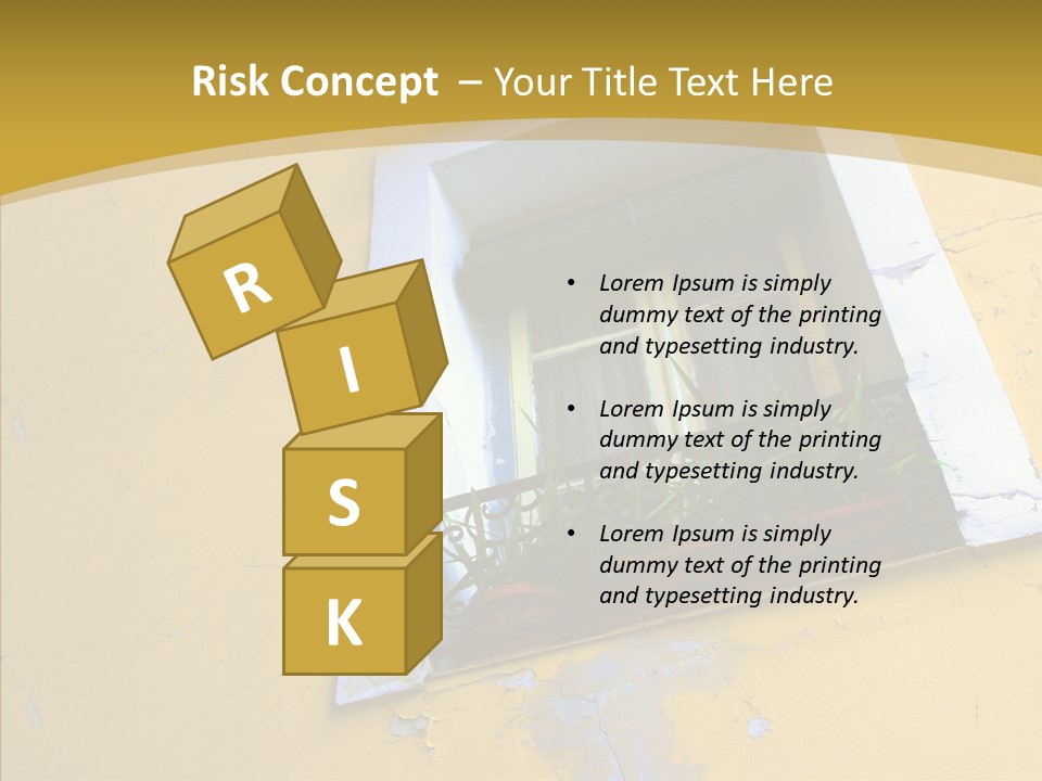 Geranium Front Wall PowerPoint Template