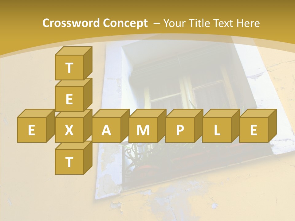 Geranium Front Wall PowerPoint Template