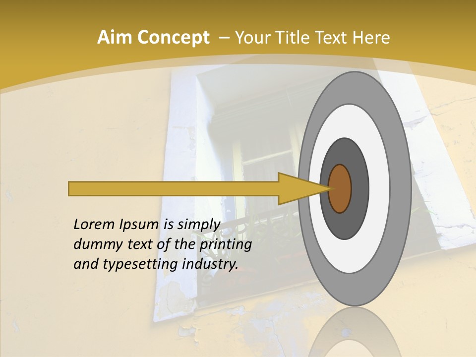 Geranium Front Wall PowerPoint Template