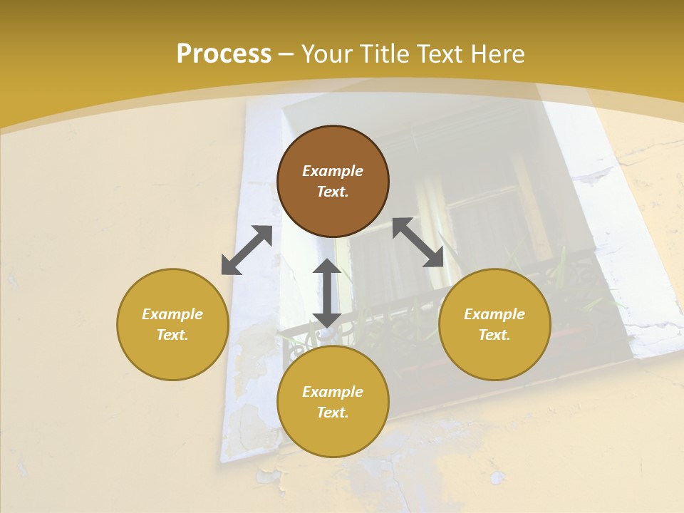 Geranium Front Wall PowerPoint Template