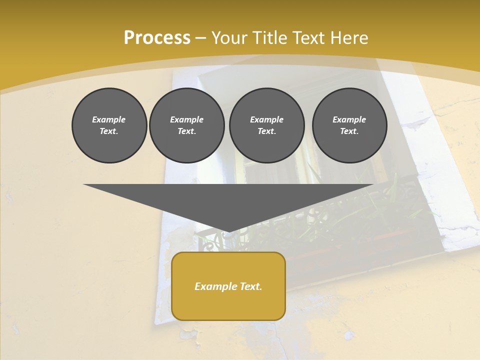 Geranium Front Wall PowerPoint Template