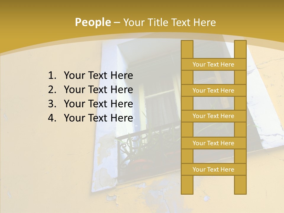 Geranium Front Wall PowerPoint Template