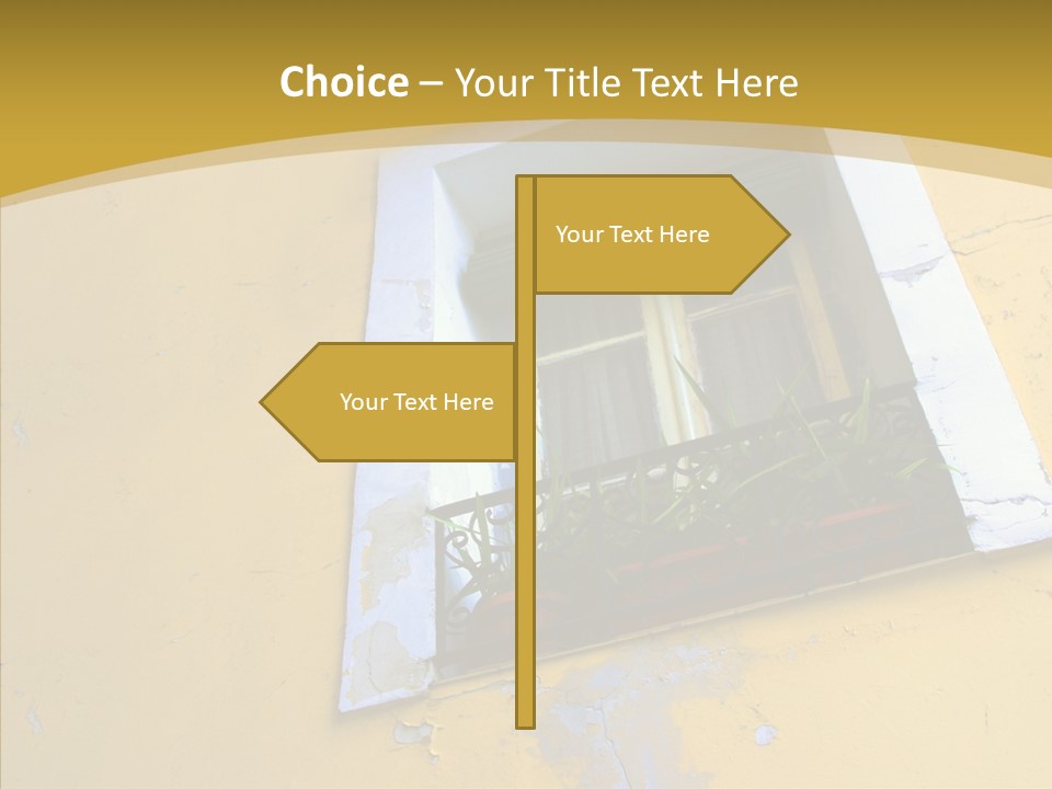 Geranium Front Wall PowerPoint Template