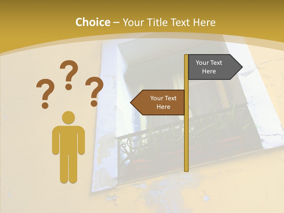 Geranium Front Wall PowerPoint Template