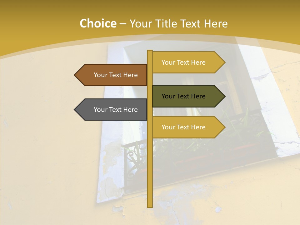 Geranium Front Wall PowerPoint Template