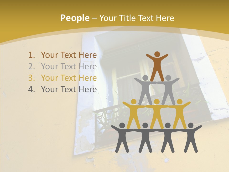 Geranium Front Wall PowerPoint Template