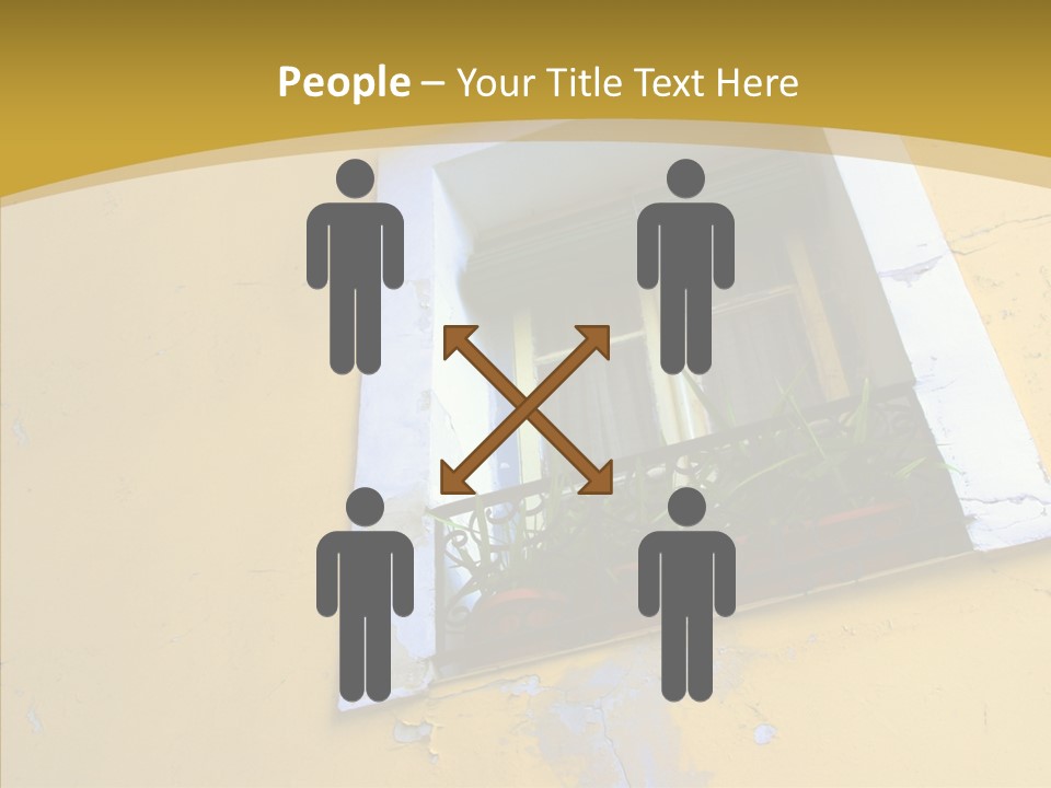 Geranium Front Wall PowerPoint Template