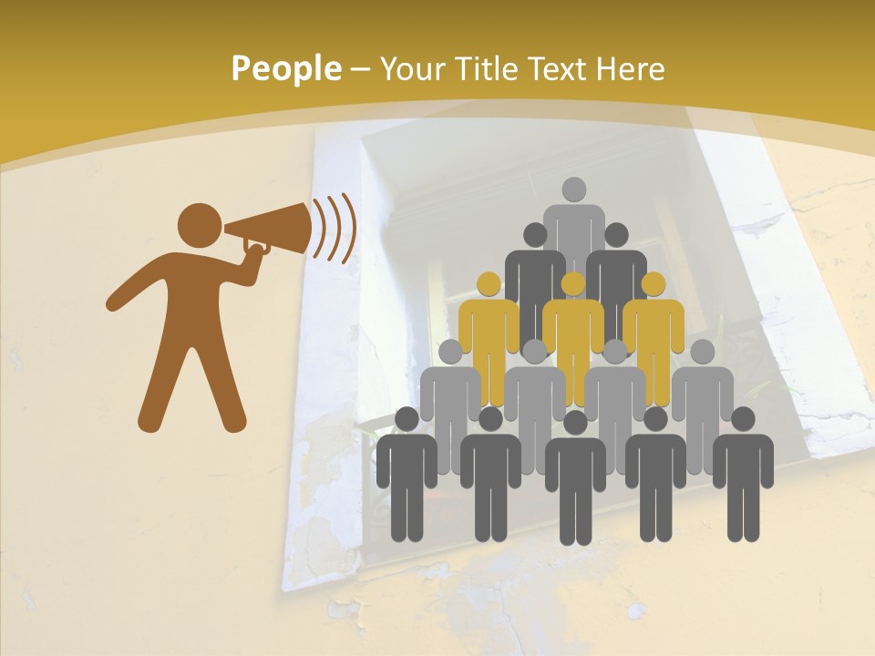 Geranium Front Wall PowerPoint Template