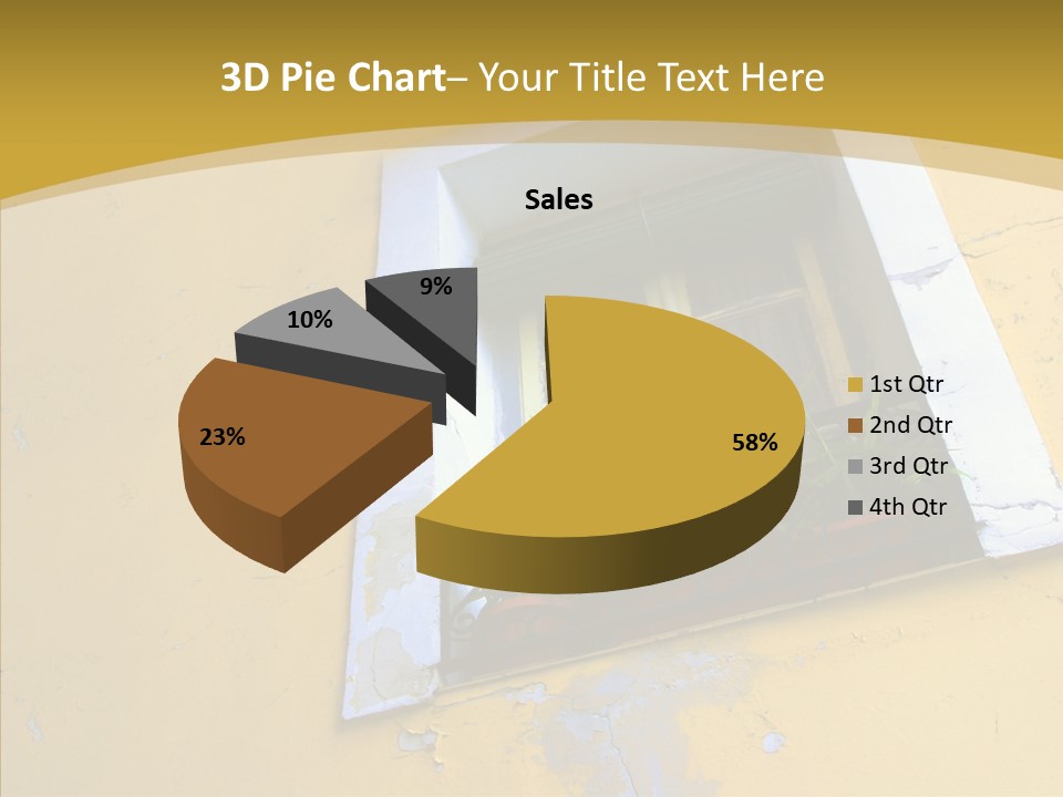 Geranium Front Wall PowerPoint Template
