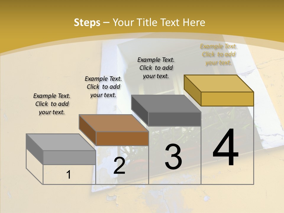 Geranium Front Wall PowerPoint Template