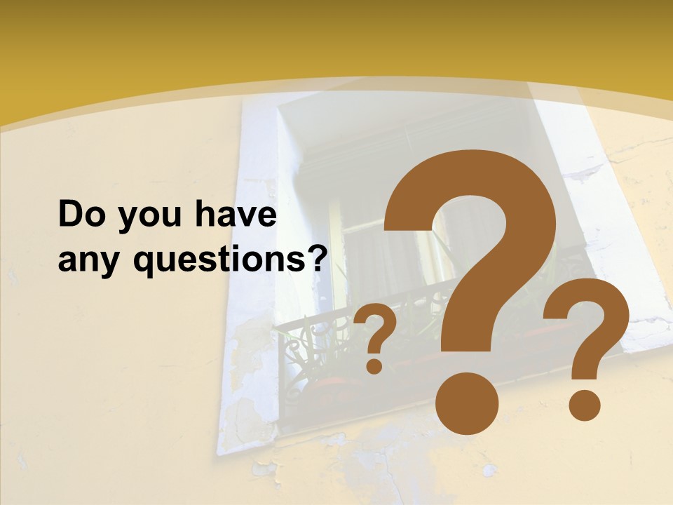 Geranium Front Wall PowerPoint Template