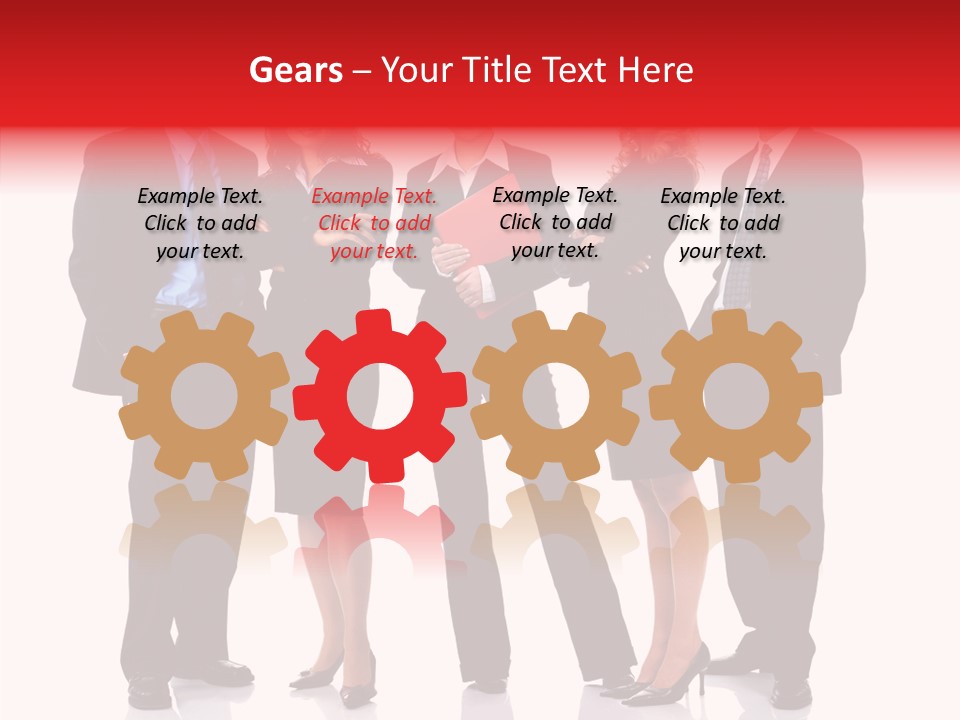 Collaboration Teamworking Men PowerPoint Template