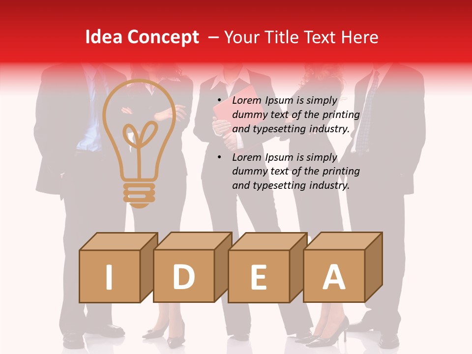 Collaboration Teamworking Men PowerPoint Template