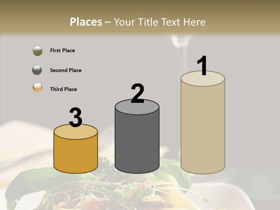 Cheese Dish Plate PowerPoint Template