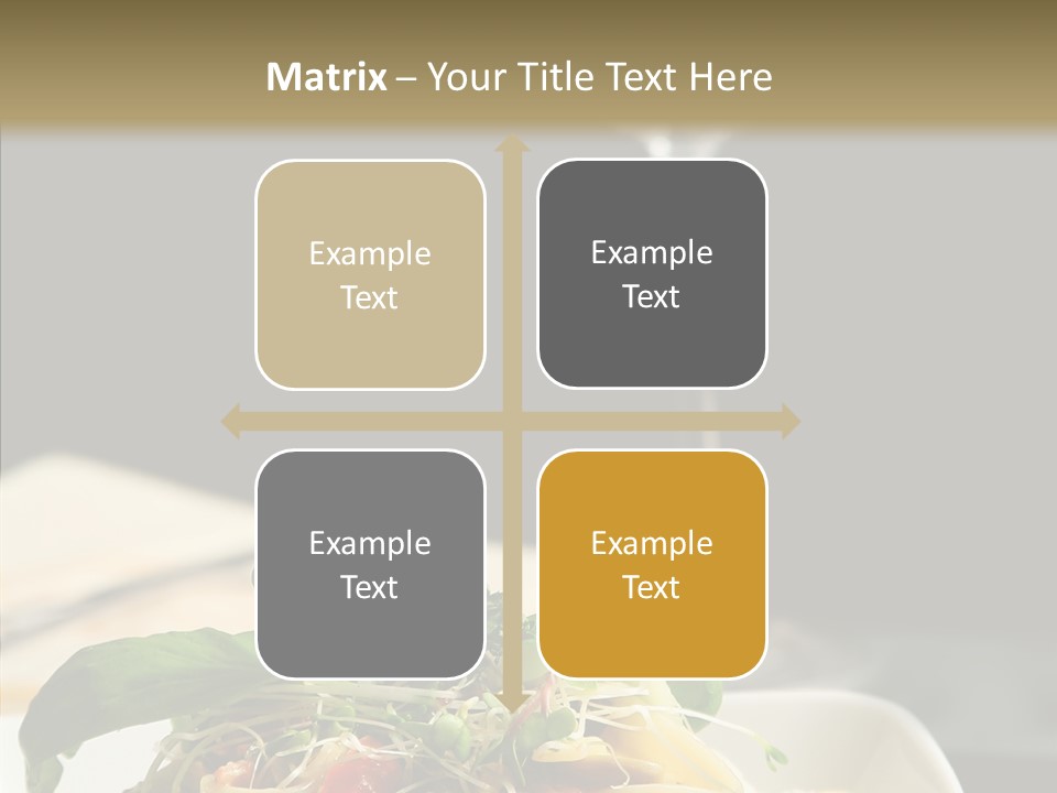 Cheese Dish Plate PowerPoint Template