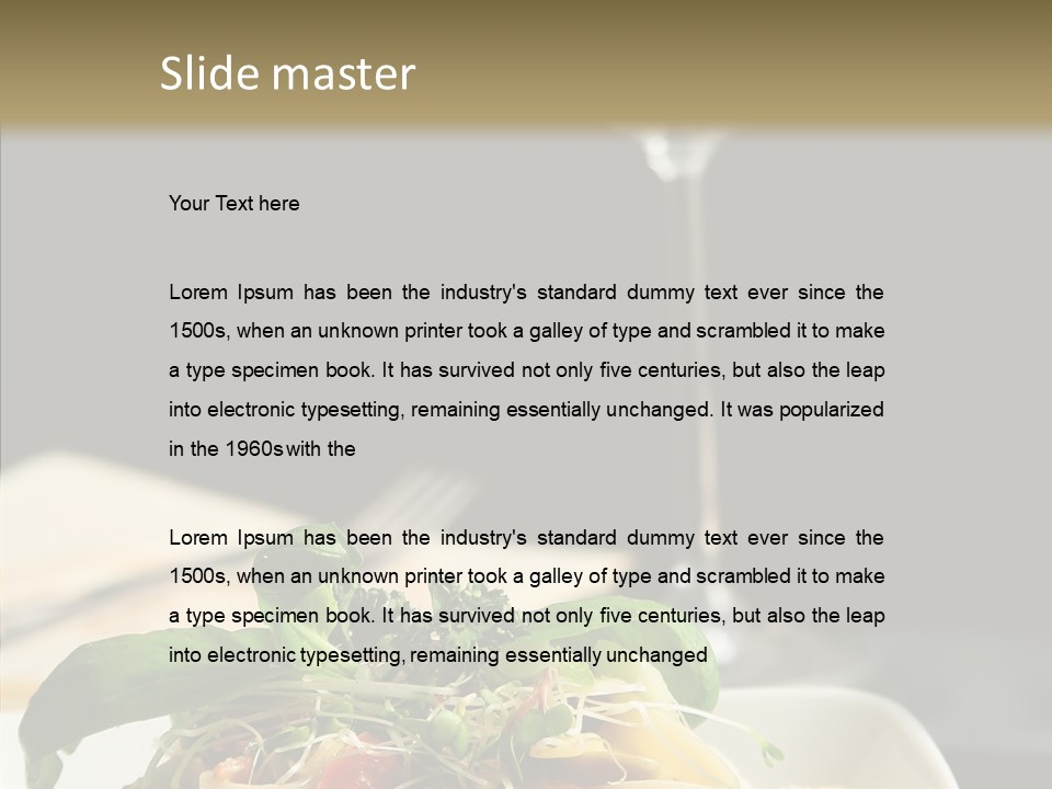 Cheese Dish Plate PowerPoint Template